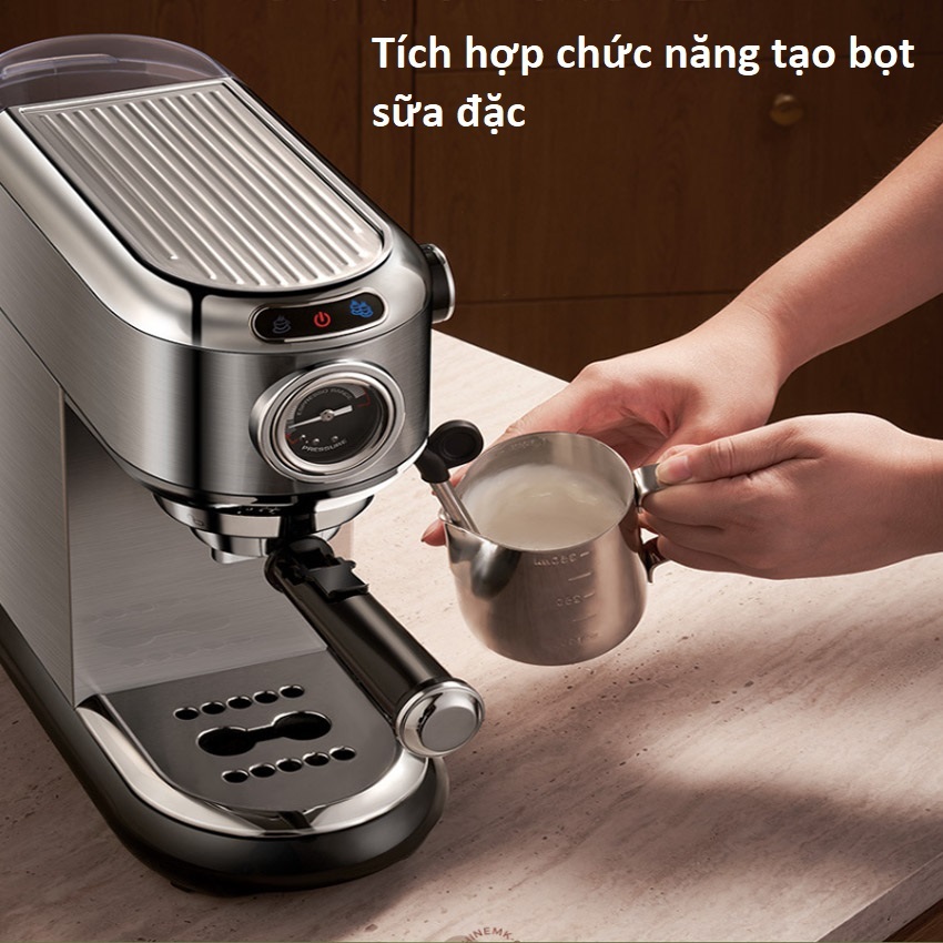 Máy Pha Cafe LFFE Tự Động Vừa Xay Vừa Pha 12 Cốc/1 Lần Xay, Máy Pha Cà Phê Mini Cho Gia Đình, Văn Phòng, Quán Cafe