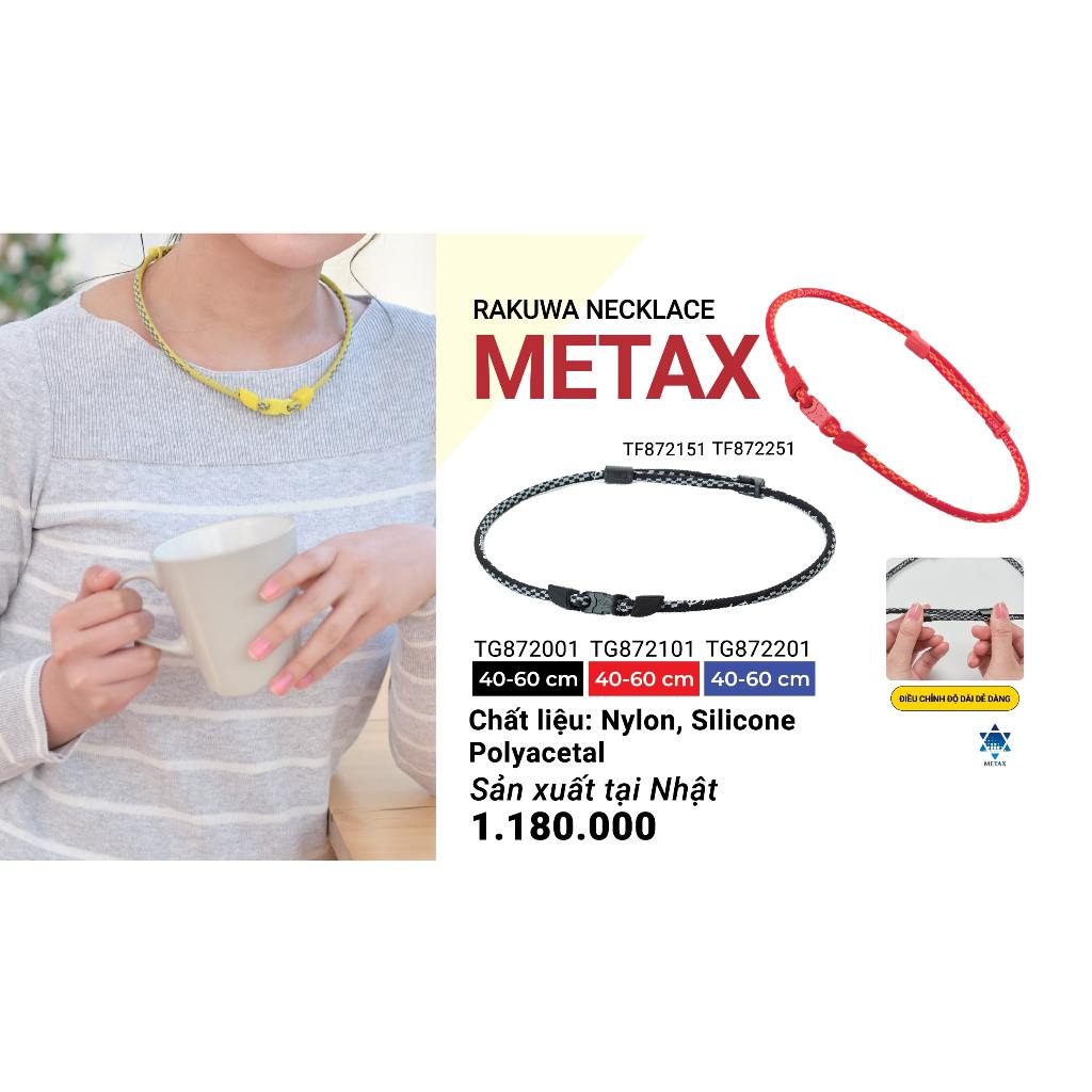 Vòng cổ Phiten Metax rakuwa necklace