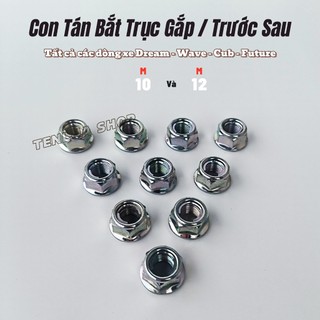 Bộ 10 con ốc tán m10 bắt trục gắp và tán m12 bắt trục trước sau xe