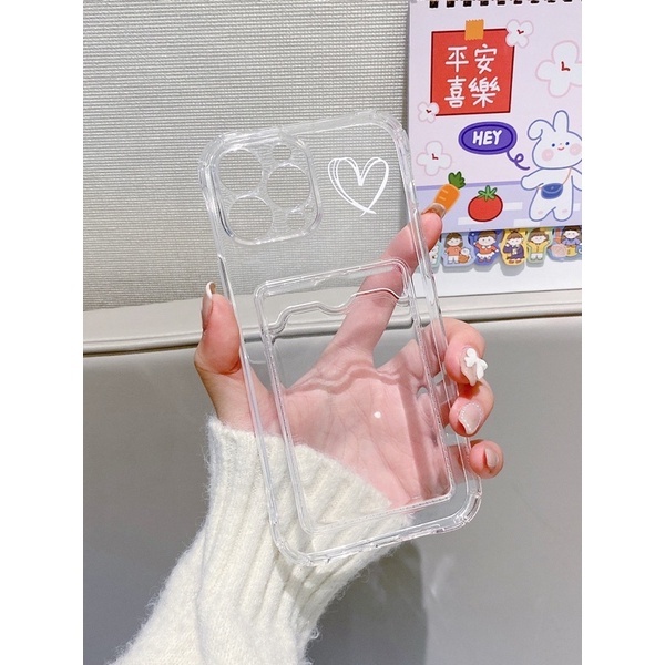 Ốp Điện Thoại Silicon Mềm Chống Sốc Có Ngăn Đựng Thẻ Cho iPhone 11 12 13 14 Pro Max 6 7 8 14 15 Plus X Xs Max XR ct1018