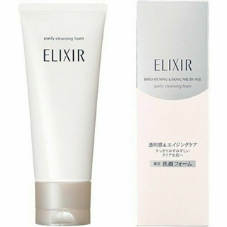 Sữa rửa mặt trắng da Elixir Brightening & Skin Care By Age Purify Cleansing Foam Nhật bản