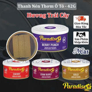 Thanh nén tinh dầu thơm ô tô paradise air 42g nhập khẩu usa lon thanh nén tinh dầu cắt sẵn - thanh nén thơm khử mùi ô tô