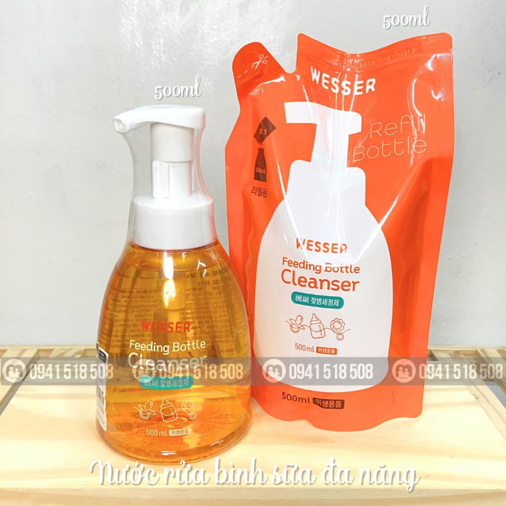 Nước rửa bình Wesser 500ml