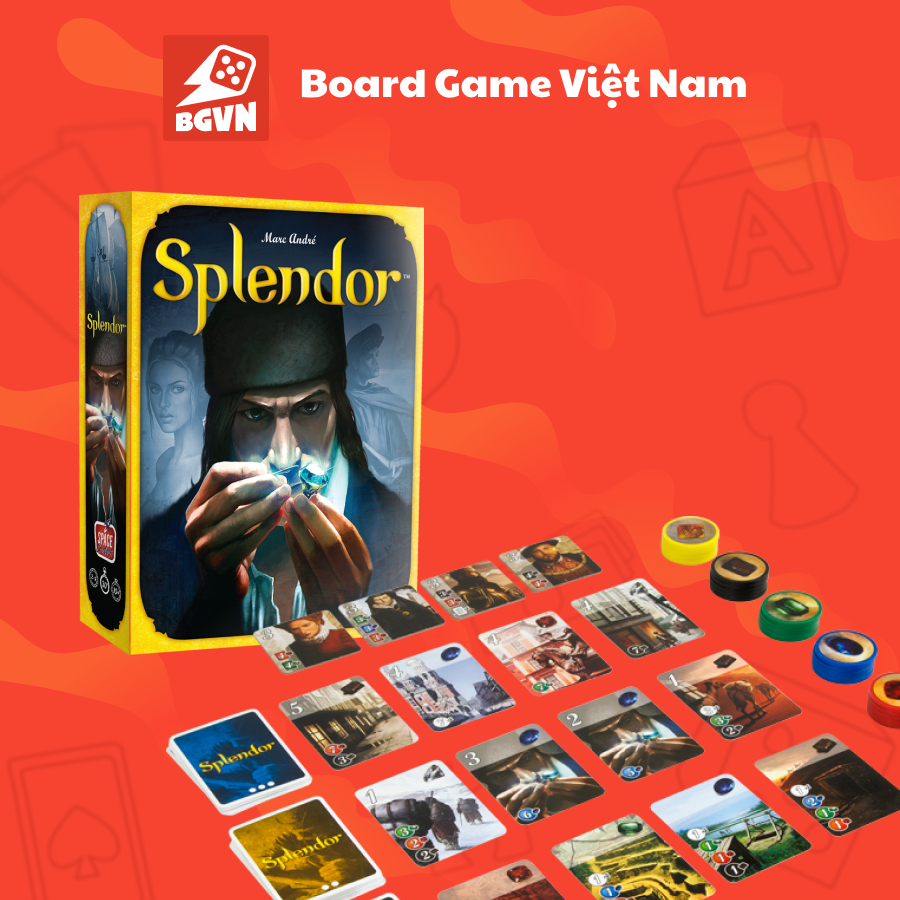 Boardgame Splendor Việt - Hàng chính hãng với Token xịn xò - Asmodee