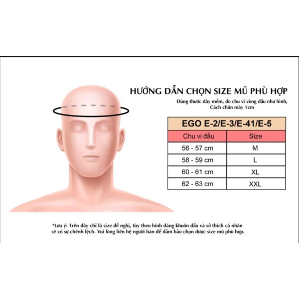 Mũ bảo hiểm 3/4 kèm kính âm và hàm Ego E-5 đi phượt Arrow