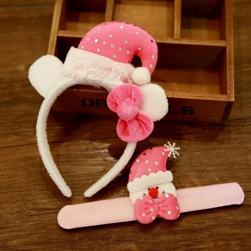 Set băng đô + dây tay đập Noel.