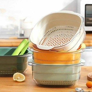 Bộ thau rổ vuông Yoko 23cm