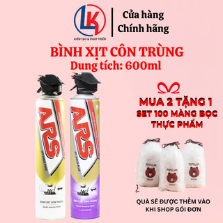 Bình xịt muỗi ars hương lavender, không mùi 600ml thái lan