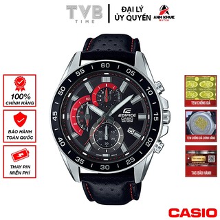 Đồng hồ nam dây da Casio Edifice chính hãng EFV-550L-1AVUDF (47mm)