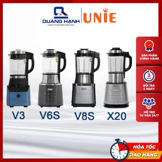 MÁY LÀM SỮA HẠT UNIE V3 V6 V6S V8S Olivo X20 X20 Plus [Hàng chính hãng, Bảo hành 24 tháng]