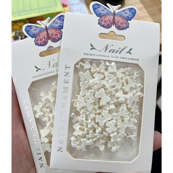 Túi phụ kiện Nơ đủ mẫu  - Túi charm chuyên dùng trang trí móng tay chân - Sushi nail mi