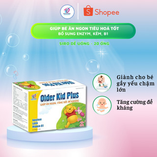 Siro ăn ngủ ngon Older Kid Plus tăng cường tiêu hóa kích thích ăn ngon giúp trẻ hấp thu chất dinh dưỡng tăng đề kháng