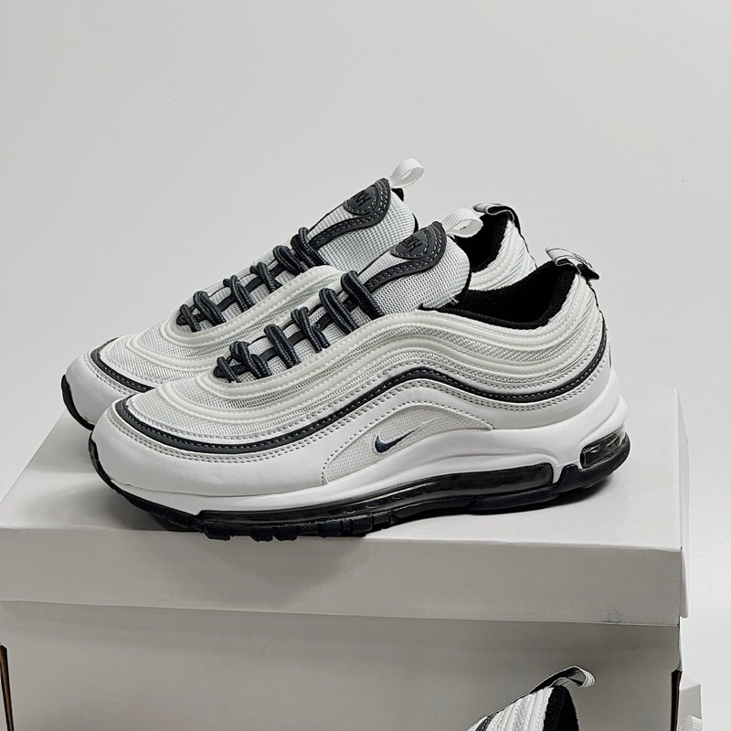 Giày sneaker air max 97 trắng viền đen