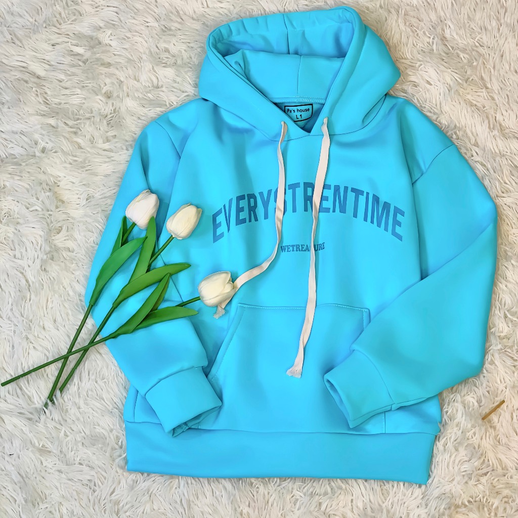 Áo thu đông cho bé gái. áo hoodie bé gái fom rộng chất nỉ dày dặn hot trend 2024