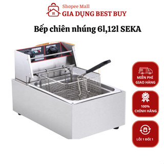 Bếp chiên ngập dầu, chiên nhúng điện sunny 6l Seka, công suất 2500w, bảo hành chính hãng 12 tháng
