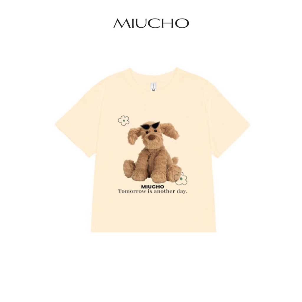 Áo baby tee ABD352 Miucho cotton cổ tròn in graphic