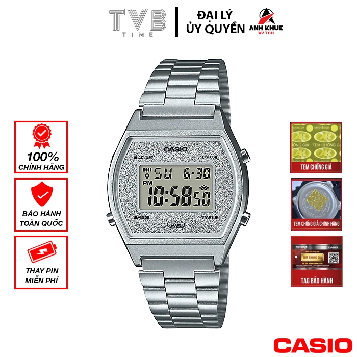Đồng hồ nữ dây kim loại Casio chính hãng B640WDG-7DF (35mm)