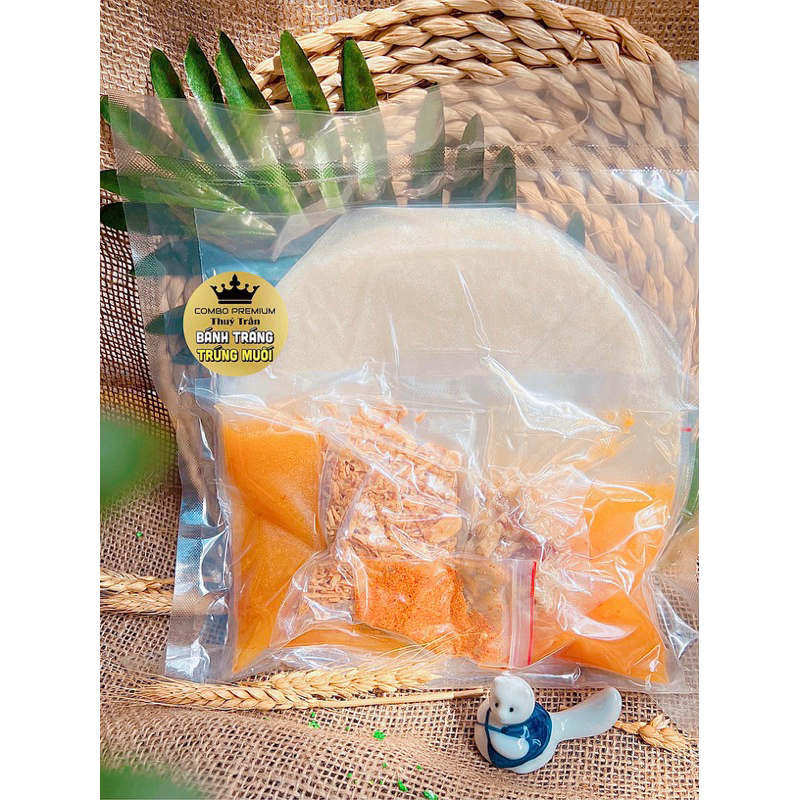 Combo premium Bánh Tráng chấm sốt Trứng Muối