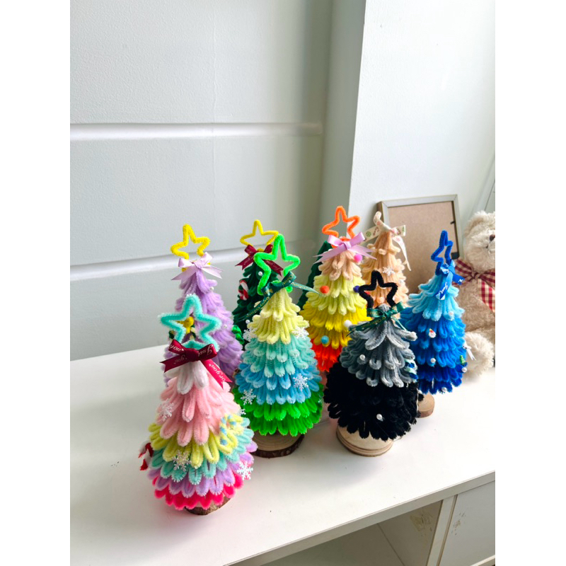 SET NGUYÊN LIỆU làm cây thông noel bằng kẽm nhung -Diy quà tặng cho bạn bè, người thân trang trí giáng sinh