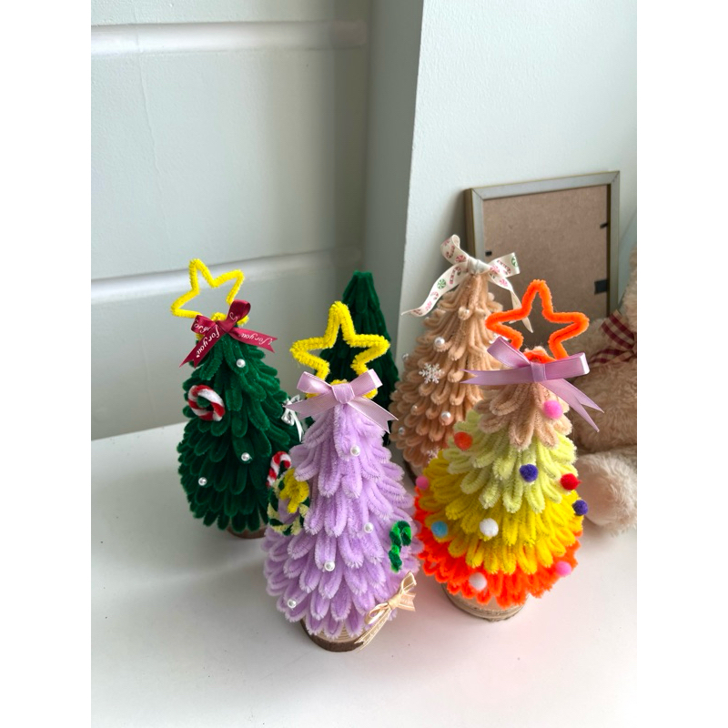 SET NGUYÊN LIỆU làm cây thông noel bằng kẽm nhung -Diy quà tặng cho bạn bè, người thân trang trí giáng sinh