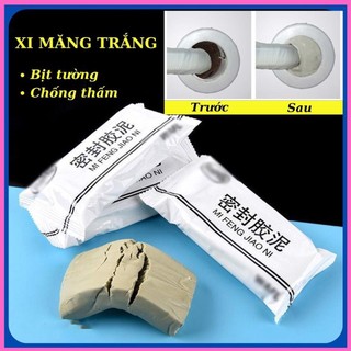 Xi măng trắng dẻo bịt lỗ điều hoà, đường ống nước siêu , keo dán lỗ tường bằng xi măng