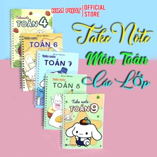 Sổ Tay Công Thức Toán Học TAKE NOTE Lò Xo Bìa Nhựa - Size A5 - Các lớp 2/3/4/5/6/7/8/9