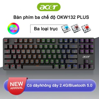Bàn Phím Cơ Acer OKW132 PLUS Có Dây/Không Dây 2.4G/Bluetooth 5.0 Ba Chế Độ Đối với máy tính iPad điện thoại di động