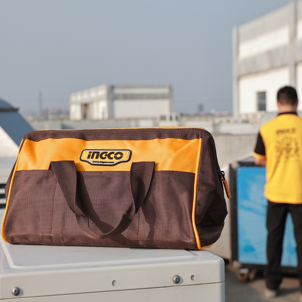 Túi đựng đồ nghề 13inch (33cm) INGCO HTBG281328 màu Vàng Nâu (MẪU MỚI)