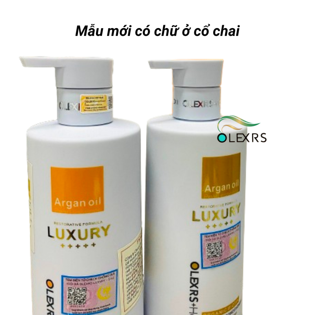 Combo CẶP GỘI XẢ Olexrs LUXURY 960ml + TINH DẦU DƯỠNG Olexrs Collagen 80ml Chính Hãng