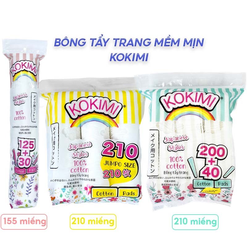 Bông Tẩy Trang Mềm Mịn Kokimi