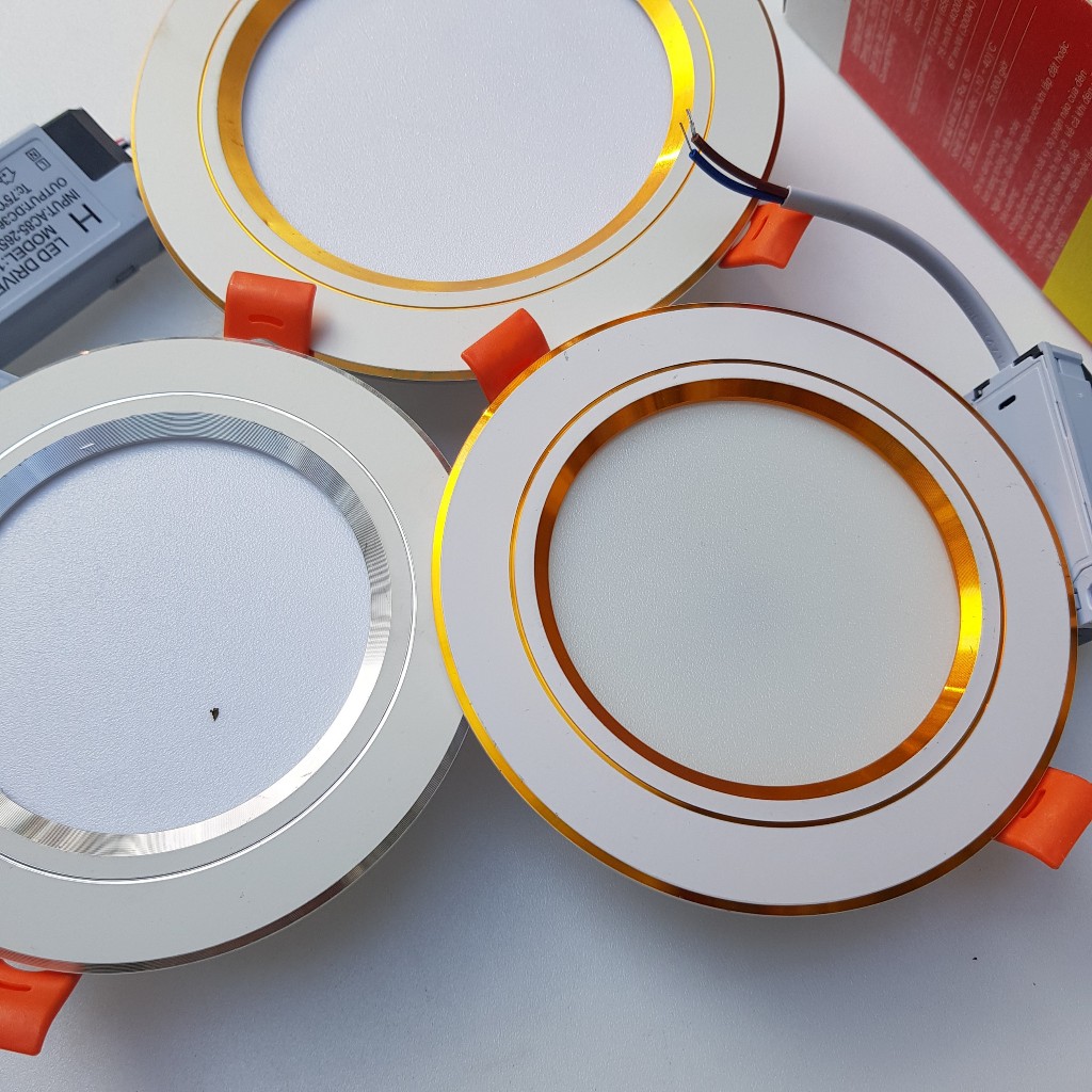 Đèn led âm trần downlight thạch cao 7w 9w 12w 3 màu ánh sáng trắng Phương