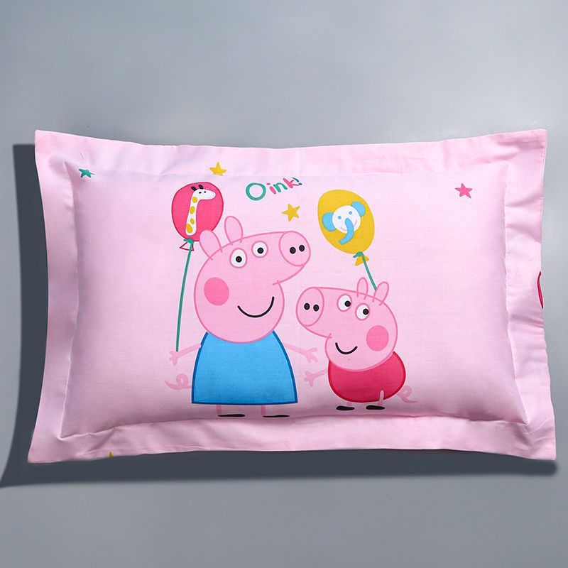 Vỏ Gối Cotton Cho Bé Đi Học, Áo Gối Cho bé 100% Cotton Mềm Mịn Thoáng Mát Họa Tiết Hình Nhân Vật nghộ Nghĩnh KT 30x 50cm