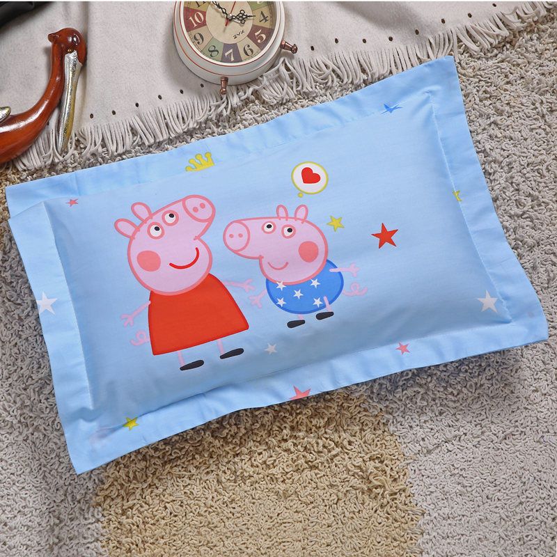 Vỏ Gối Cotton Cho Bé Đi Học, Áo Gối Cho bé 100% Cotton Mềm Mịn Thoáng Mát Họa Tiết Hình Nhân Vật nghộ Nghĩnh KT 30x 50cm