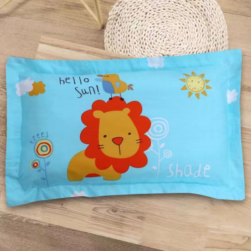 Vỏ Gối Cotton Cho Bé Đi Học, Áo Gối Cho bé 100% Cotton Mềm Mịn Thoáng Mát Họa Tiết Hình Nhân Vật nghộ Nghĩnh KT 30x 50cm