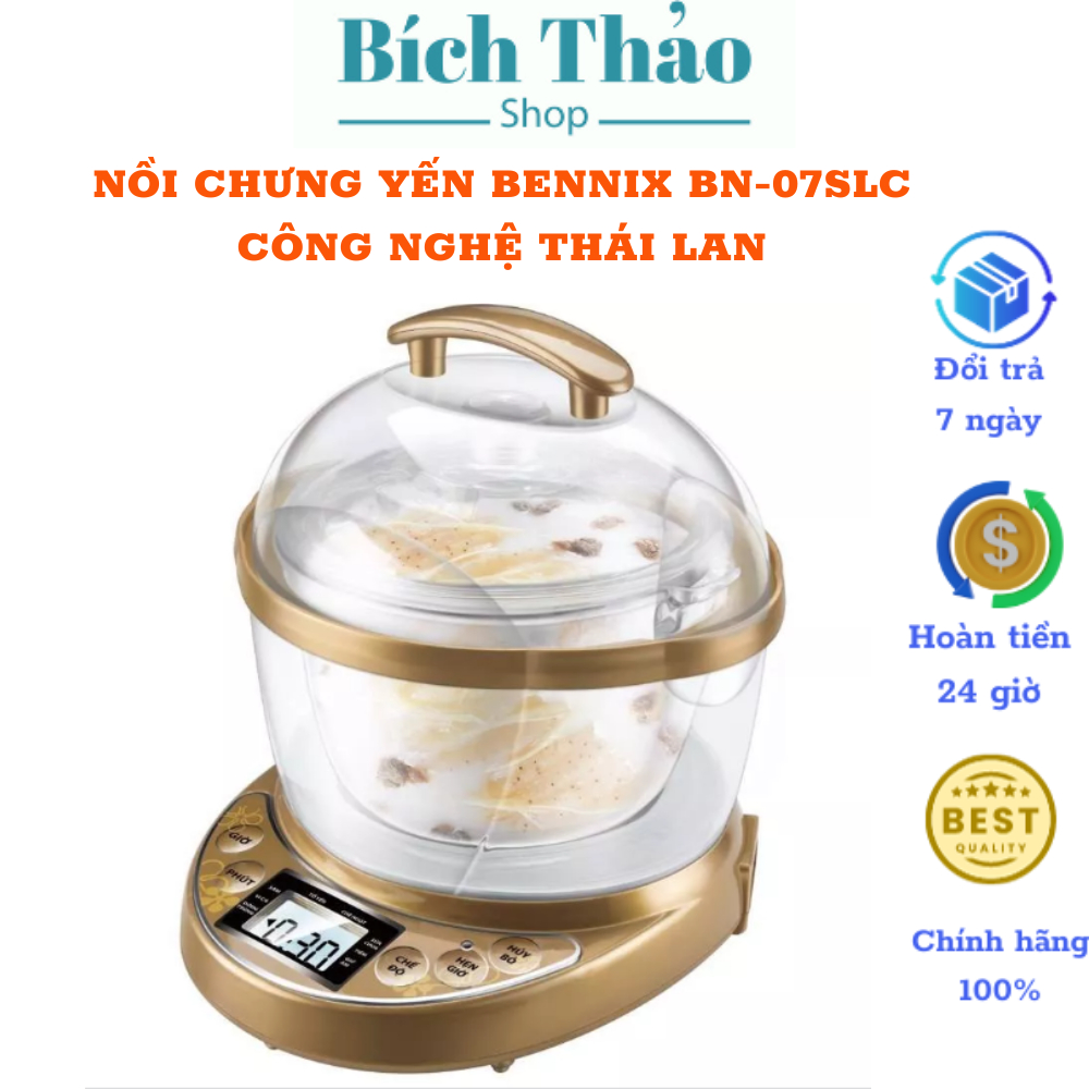 Nồi chưng yến Bennix BN-07SLC dung tích 700ml công nghệ Thái Lan - Bảo hành 24 tháng