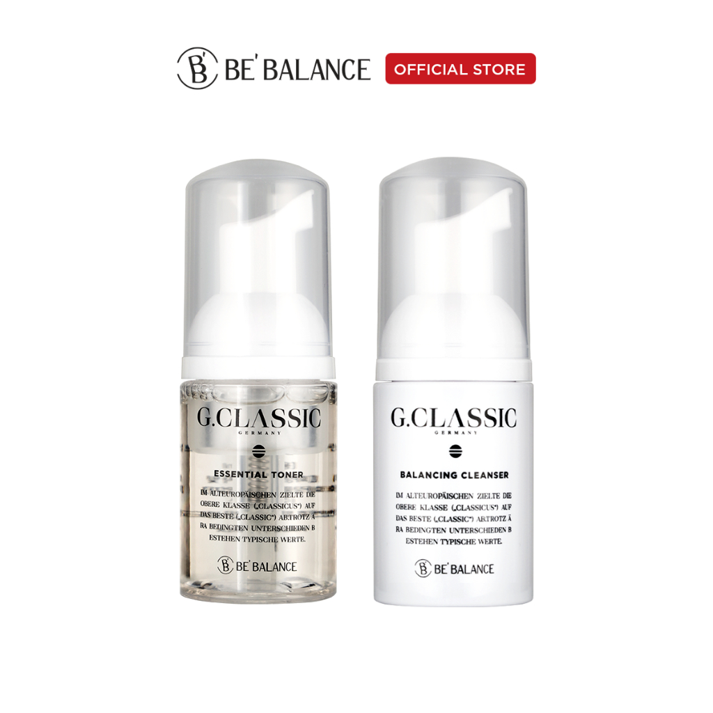 Bộ Sản Phẩm Toner và Sữa Rửa Mặt Be'Balance G.CLASSIC MINI KIT giúp Làm Đẹp Da 30ml