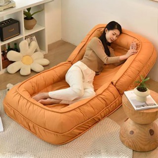  Ghế sofa lười biếng có thể ngủ nằm trên ban công phòng ngủ đơn phòng có tatami đọc thoải mái gấp giường sofa 
