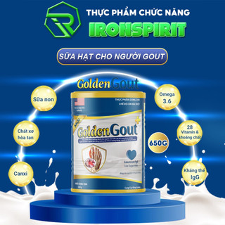 Sữa Non GOLDEN GOUT, Giải Pháp Tối Ưu Dành Cho Người Gout Và Xương Khớp, Lon Sắt 650g