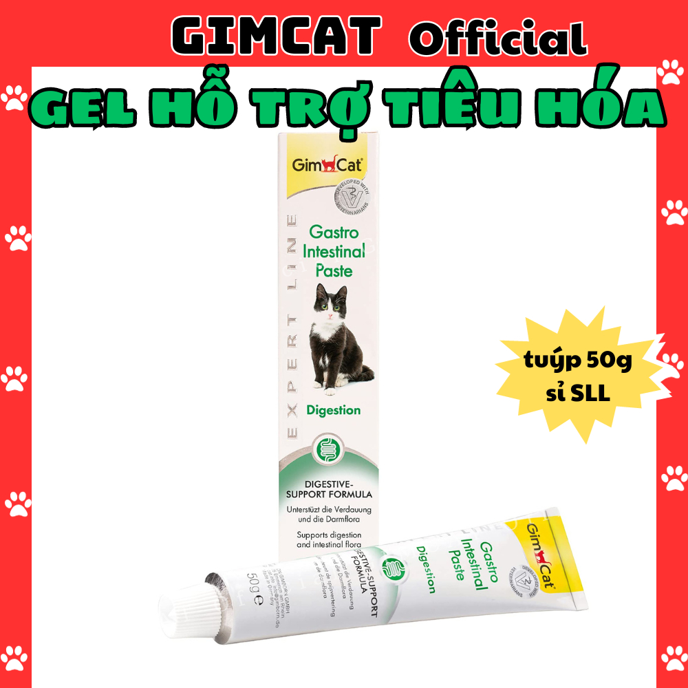Gel hỗ trợ hệ tiêu hóa Gimcat cho Mèo nuôi dưỡng hệ vi sinh - GimCat Gastro Int gut Paste