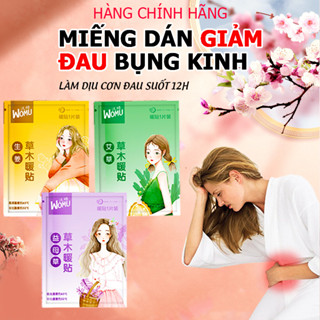 Ma Giam 15K Miếng Dán Giảm Đau Bụng Kinh WOMU Giữ Nhiệt Ấm Nóng Cơ Thể