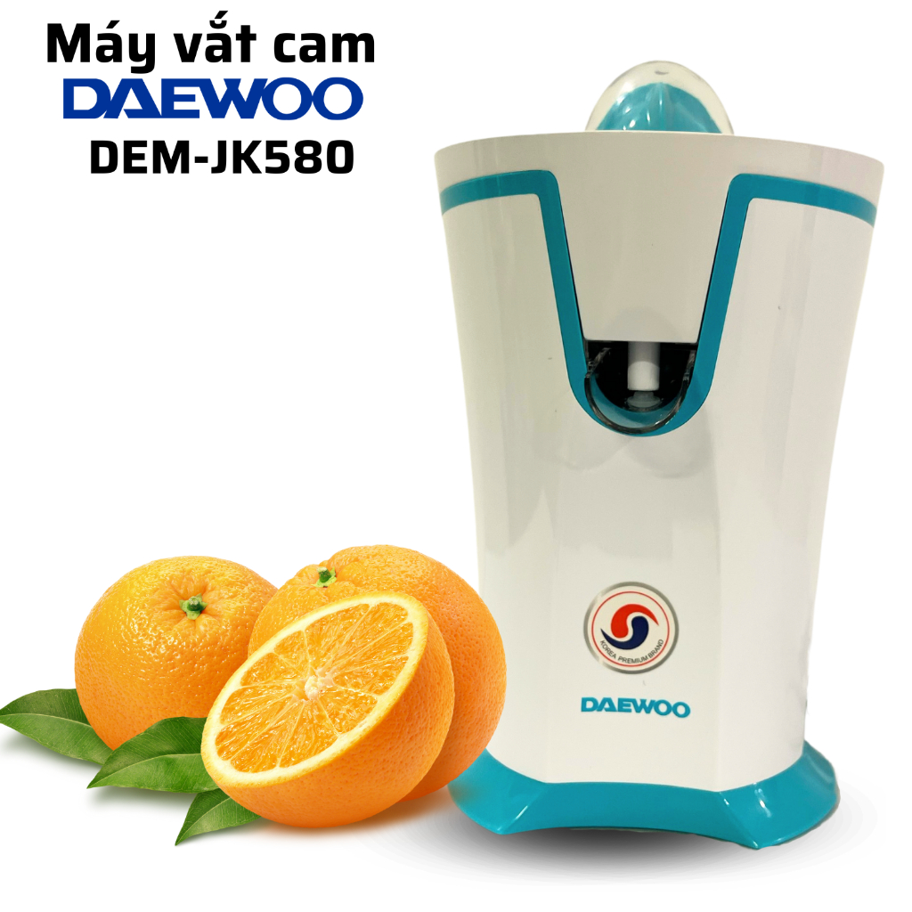 Máy vắt cam ra vòi trực tiếp DAEWOO DEM-JK580 dung tích 200ml, công suất 40W, tiết kiệm điện năng