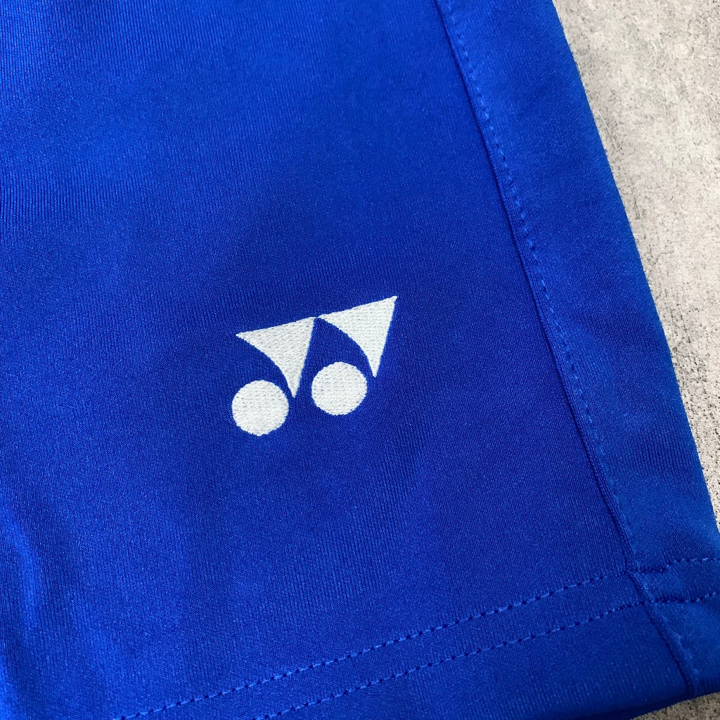 QUẦN CẦU LÔNG YONEX ĐEN TRẮNG XANH THAN - Logo Thêu Chỉ