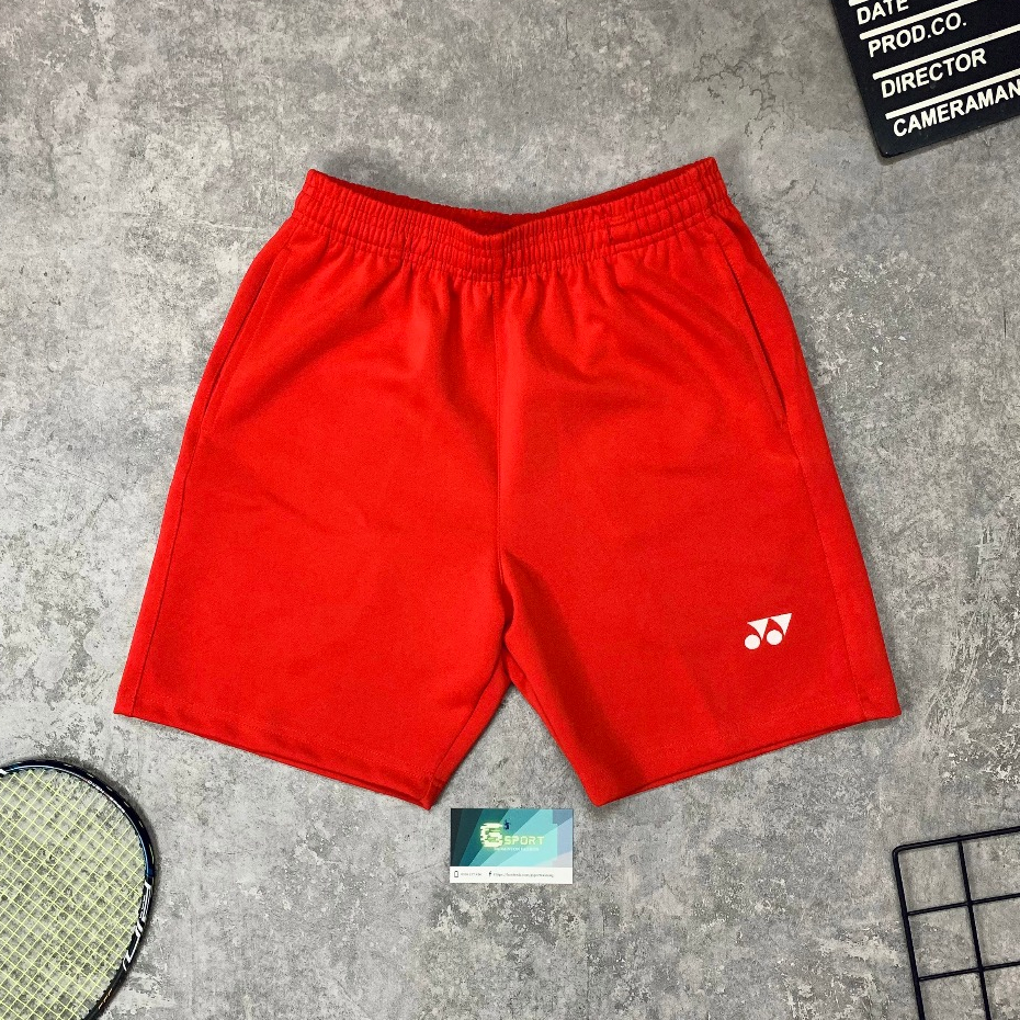 QUẦN CẦU LÔNG YONEX ĐEN TRẮNG XANH THAN - Logo Thêu Chỉ