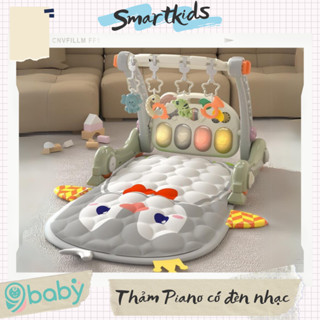 [ẢNH THẬT + VIDEO] Thảm nằm chơi cho bé đàn piano cánh cụt đa năng 9BABY
