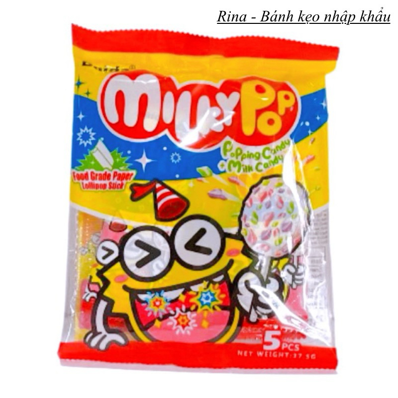 Kẹo mút nổ sữa Baida  - Vị sữa thơm nổ tóp tép