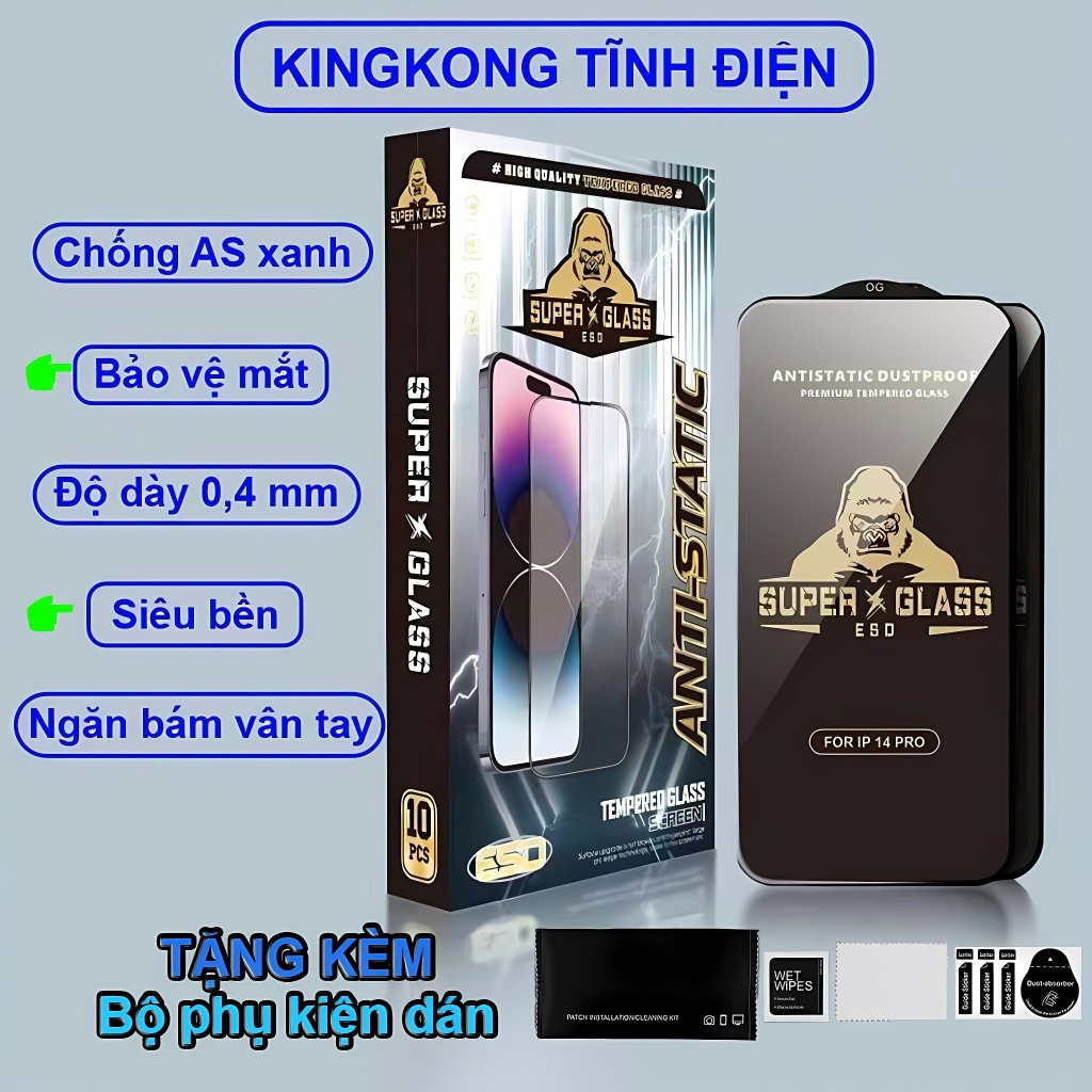 Cường lực Vivo S1, S1 Pro, U10, U20, V11, V11 Pro, V15, V15 Pro, V17, V17 Pro, V19 kingkong chính hãng full màn