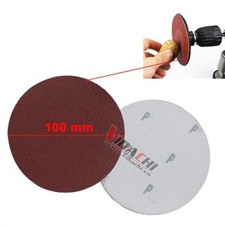 1 tờ giấy nhám tròn 100mm gắn máy mài giá rẻ