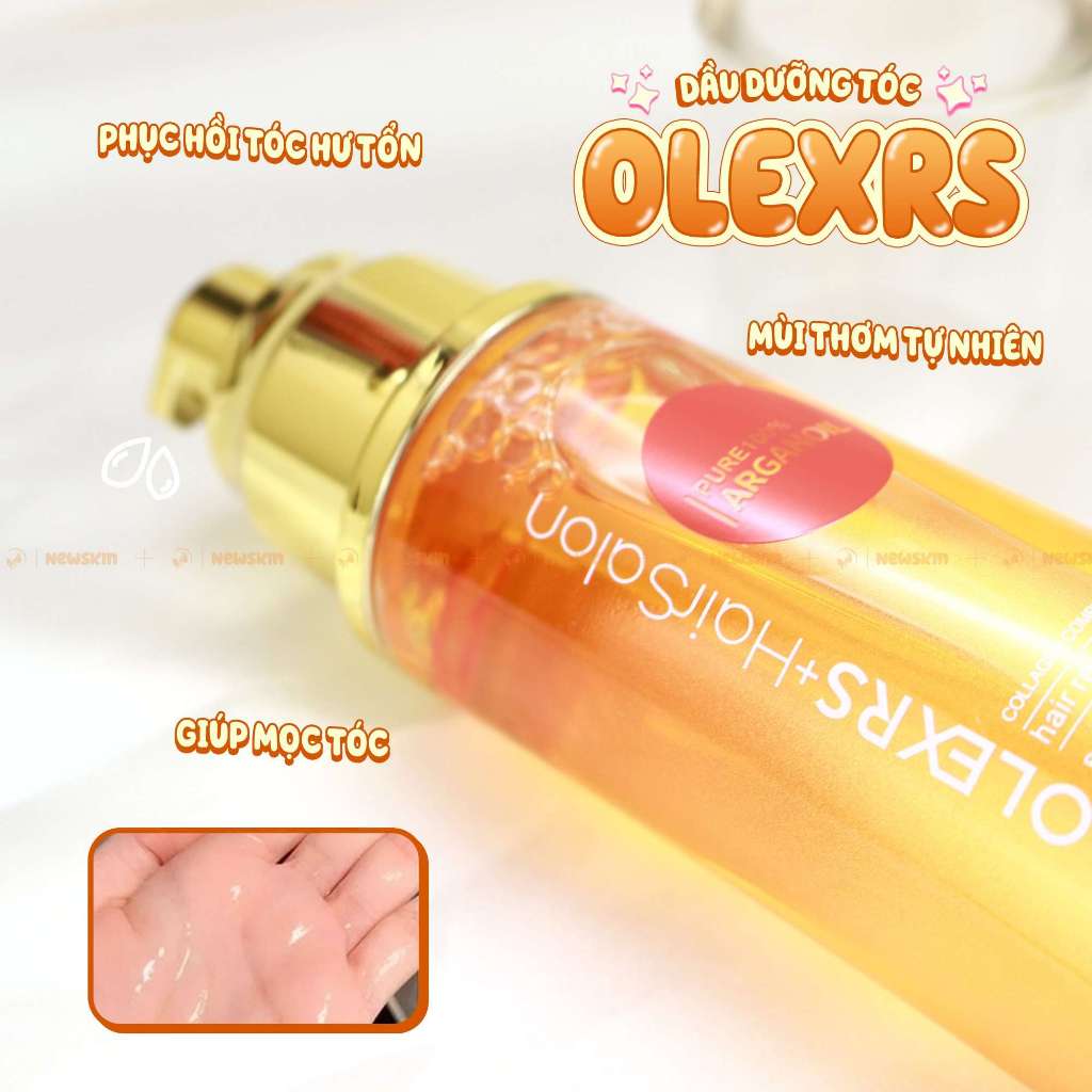 Combo CẶP GỘI XẢ Olexrs LUXURY 500ml + TINH DẦU DƯỠNG Olexrs Collagen 80ml Chính Hãng