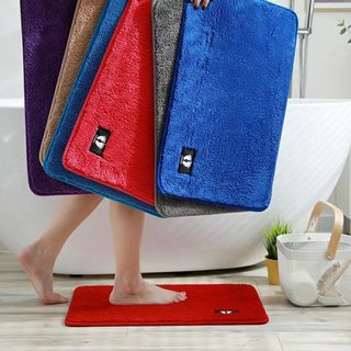 Thảm chân lông cừu siêu dày, siêu mềm mịn, thấm hút tốt 40x60cm
