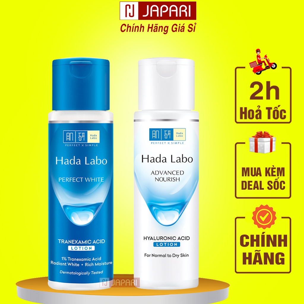 Lotion Hada Labo Da Dầu Da Thường Dưỡng Trắng Da Dưỡng Ẩm Chống Lão Hoá - Dung Dịch Dưỡng Ẩm HadaLabo Cho Da Mặt Japari